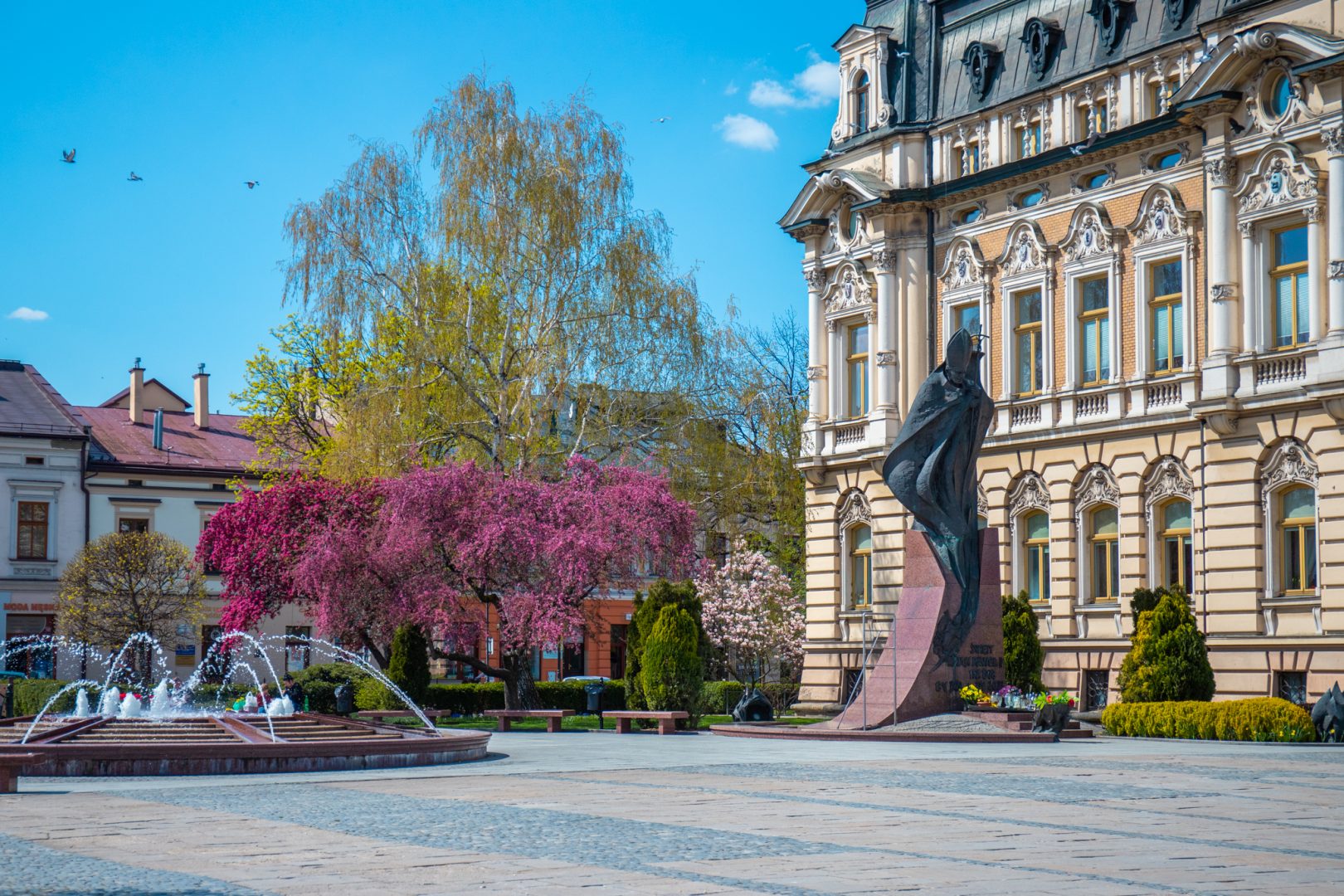 Ratusz, Nowy Sącz, Planty, Adrian Maraś, Batorego, Beskid, Rynek, zamek
