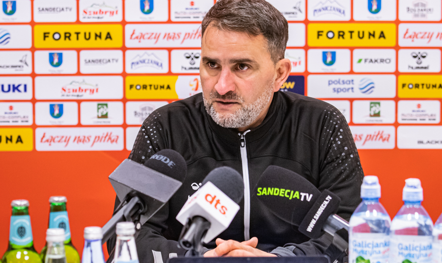 Sandecja, trener, wypowiedź