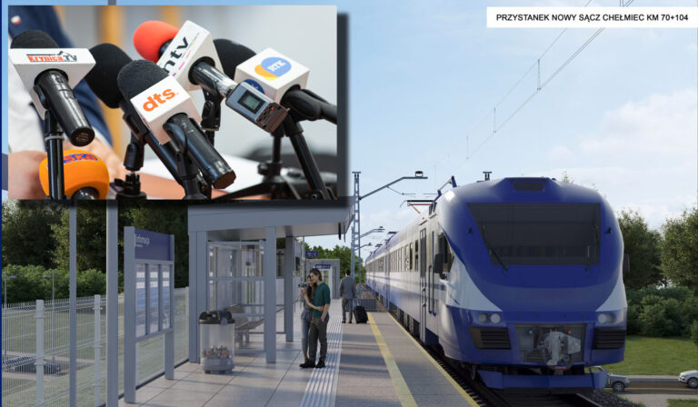 Wkrótce zobaczymy kolejowy plac budowy między Nowym Sączem a Klęczanami – obiecują politycy