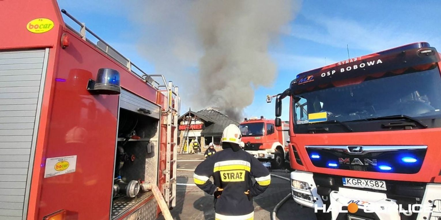 pożar Neonet Gorlice