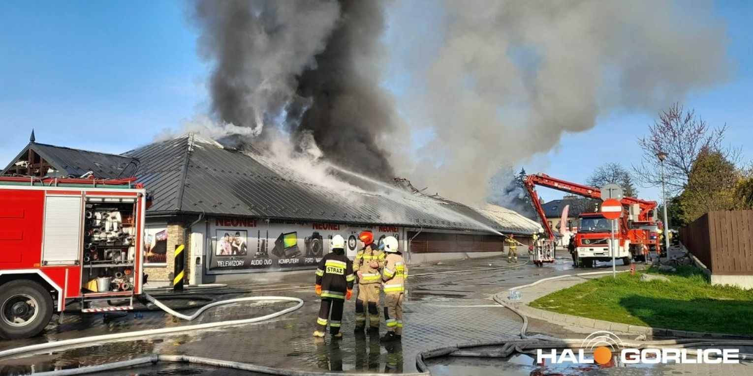 pożar Neonet Gorlice