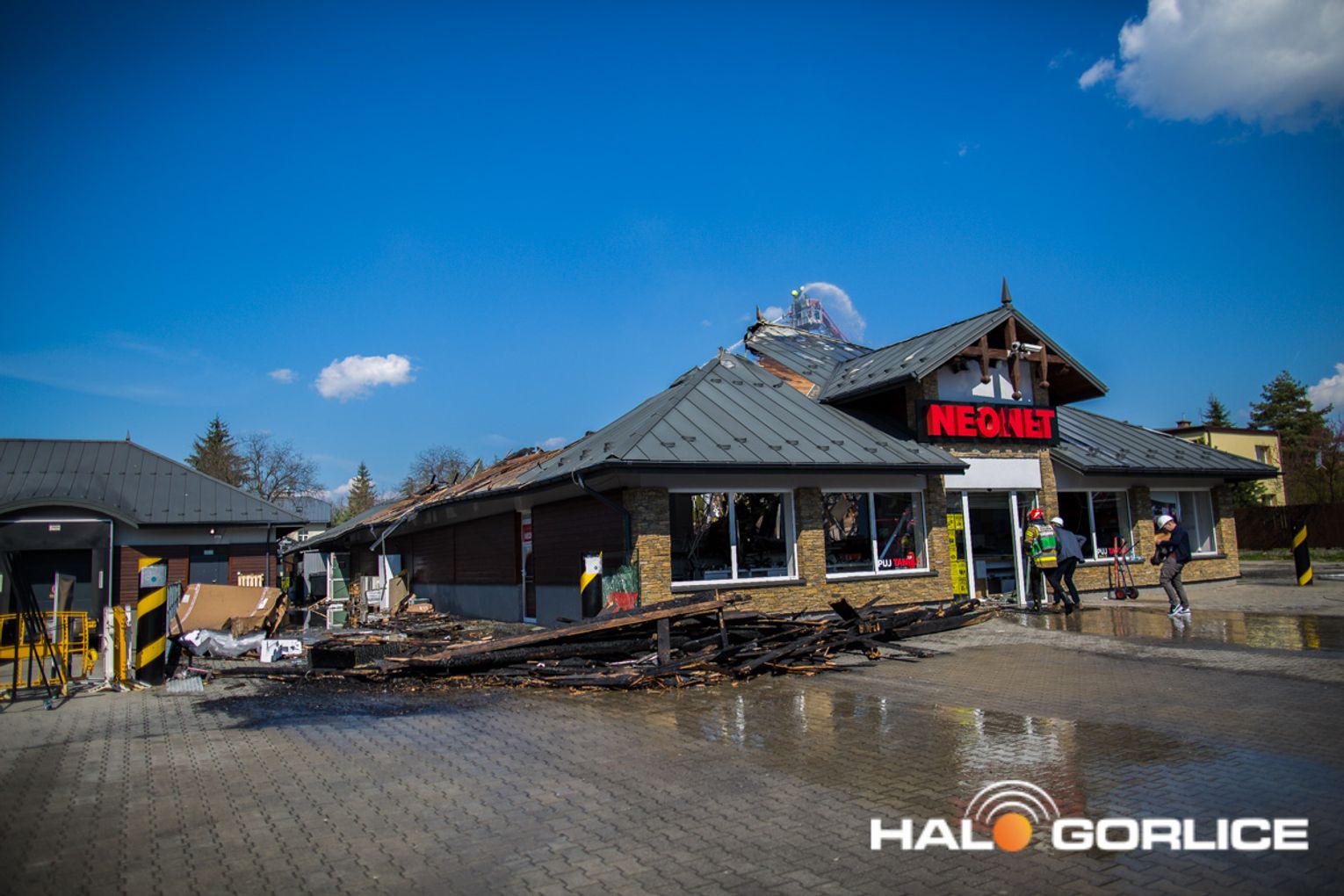 pożar Neonet Gorlice