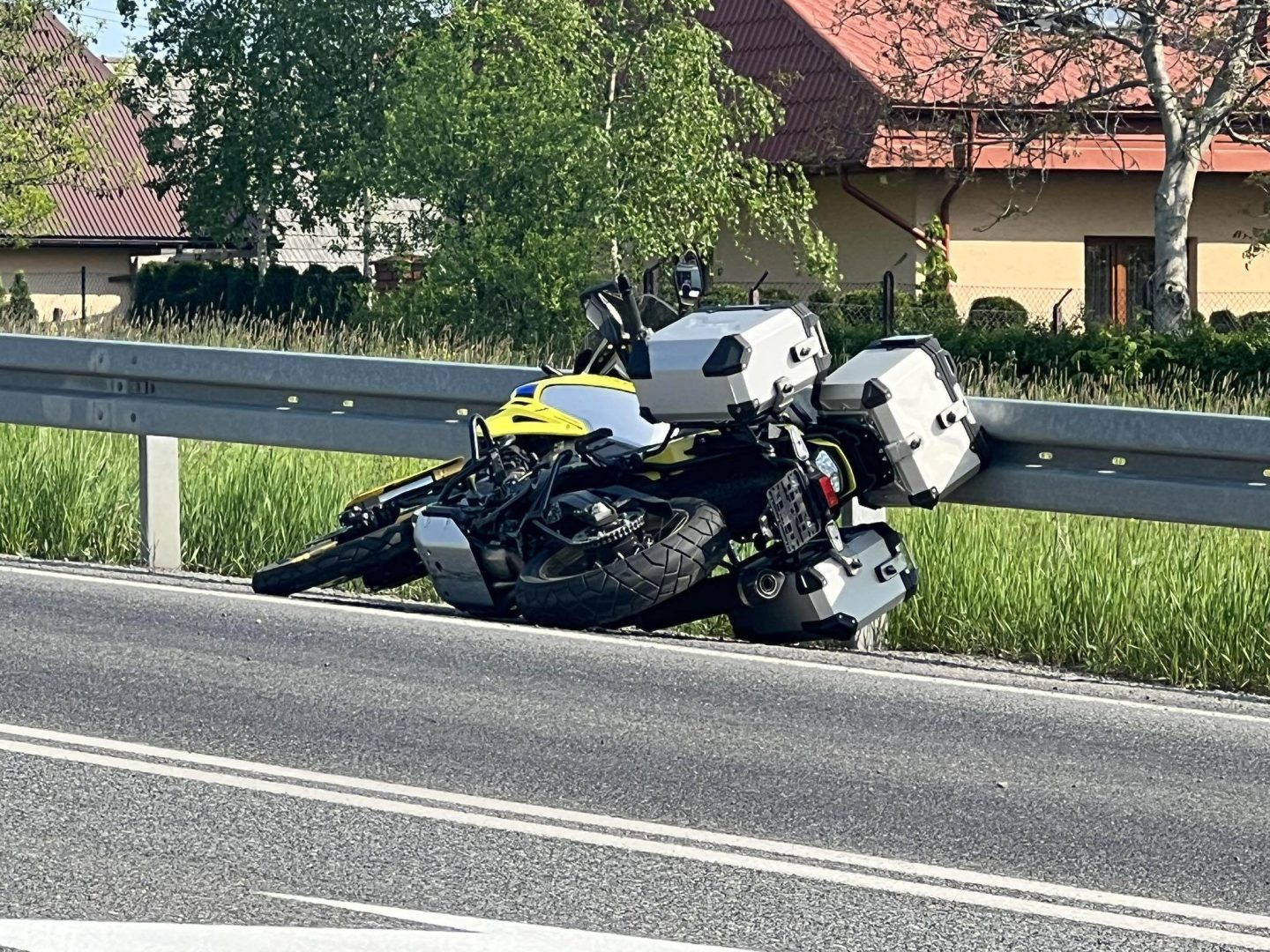 Siekierczyna, wypadek motocyklisty