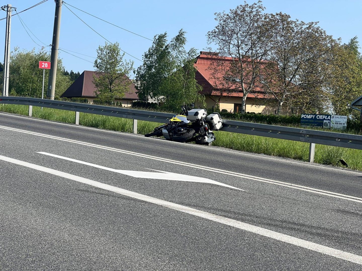 Siekierczyna, wypadek motocyklisty