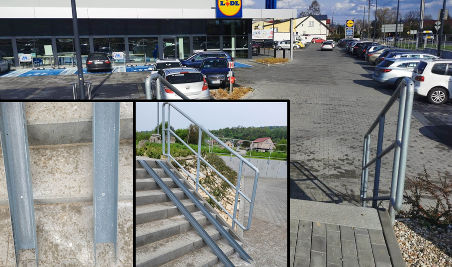 Chełmiec, Lidl, pochylnia