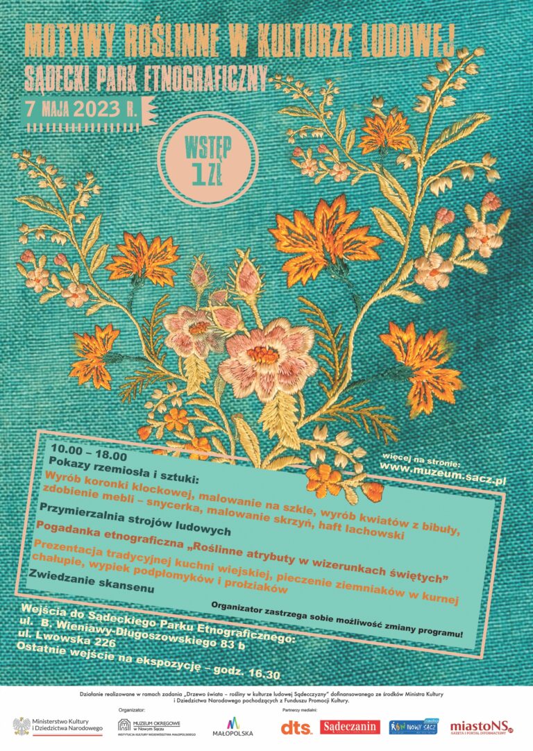 „Motywy roślinne w kulturze ludowej” – impreza w skansenie