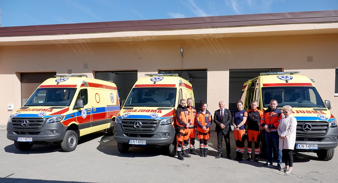 nowe karetki w Sądeckim Pogotowiu Ratunkowym