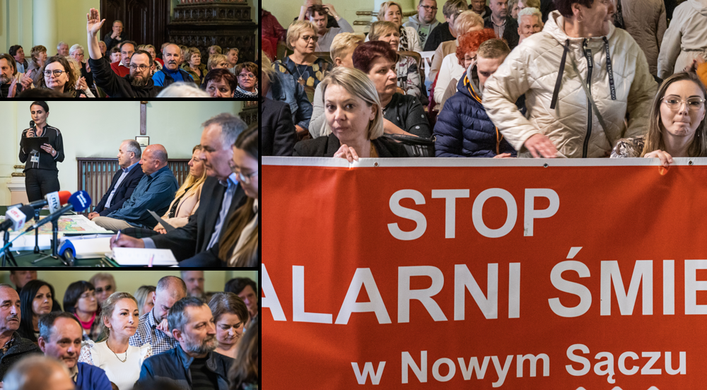 dyskusja publiczna Ratusz, Nowy Sącz, spalarnia śmieci