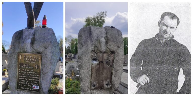 Skandaliczny akt wandalizmu na cmentarzu komunalnym. Zdewastowano grób Romana Stramki