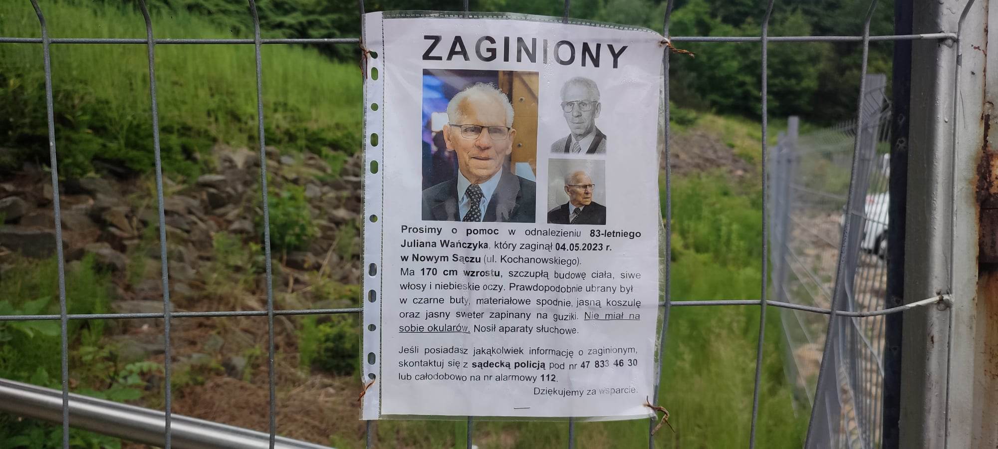 Julian Wańczyk, Nowy Sącz, zaginięcie