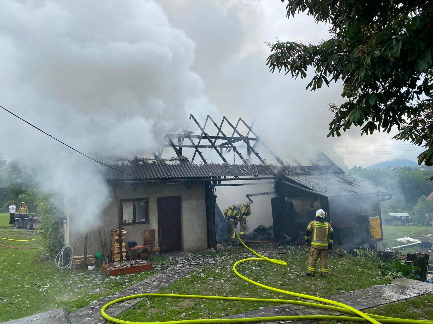 Pożar w Ptaszkowej