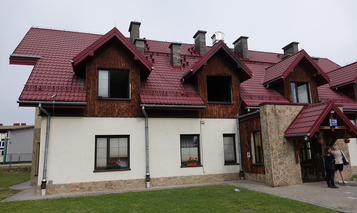 Pożar w Klęczanach/ pożar w Domu Dziecka