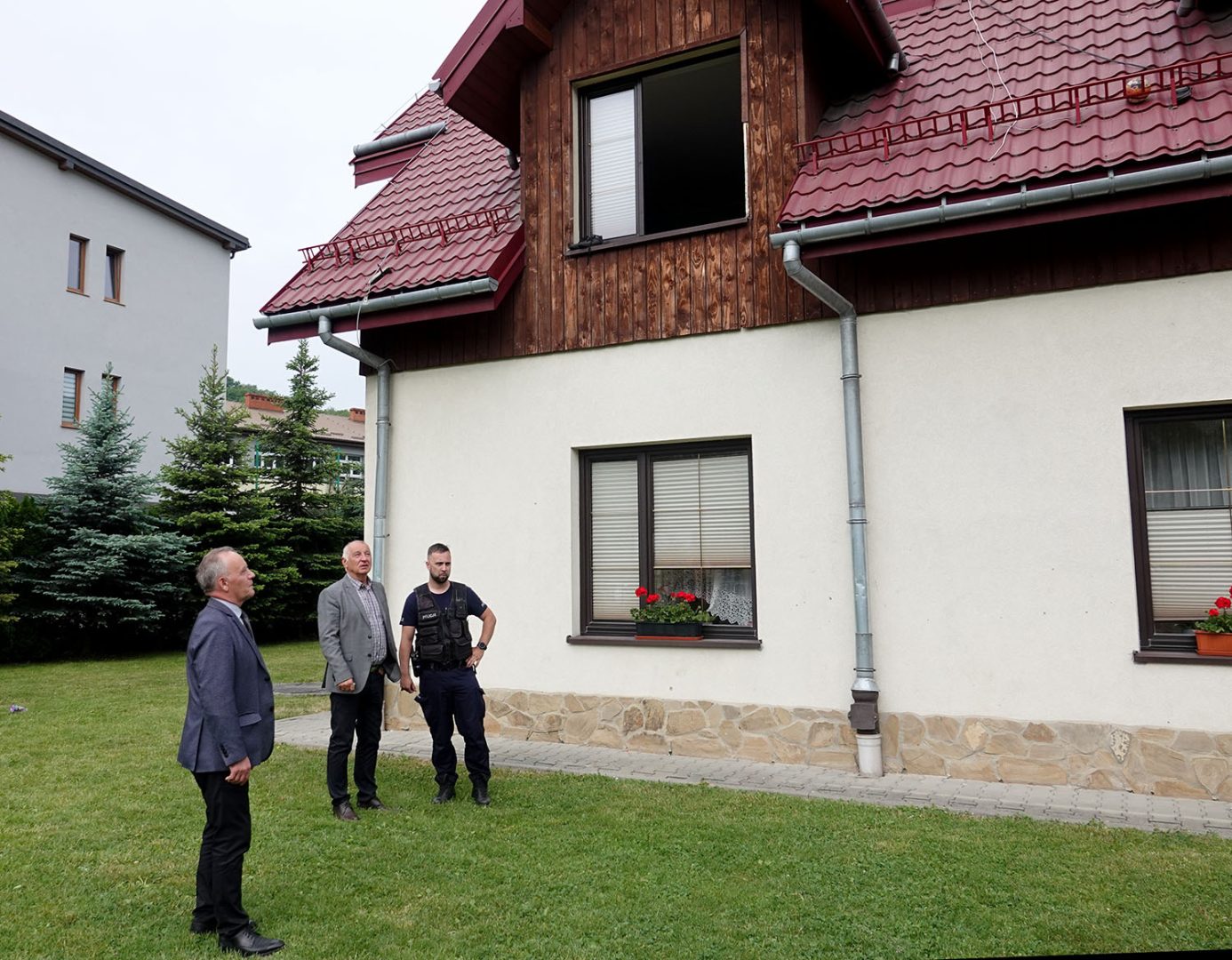 Pożar w Klęczanach/ pożar w Domu Dziecka