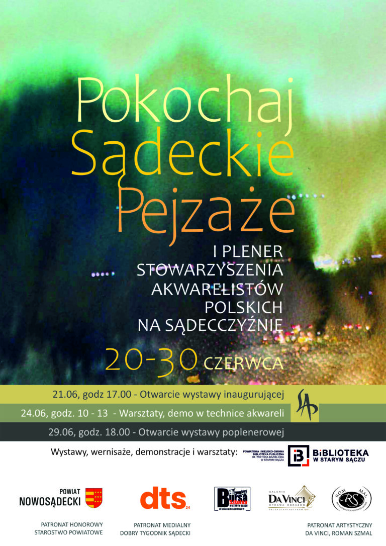 Pokochaj Sądeckie Pejzaże – plener malarski akwarelowy