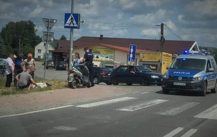 Bobowa, potrącenie