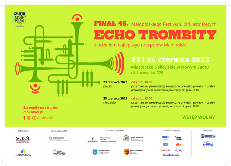 45. Małopolski Festiwal Orkiestr Dętych ECHO TROMBITY