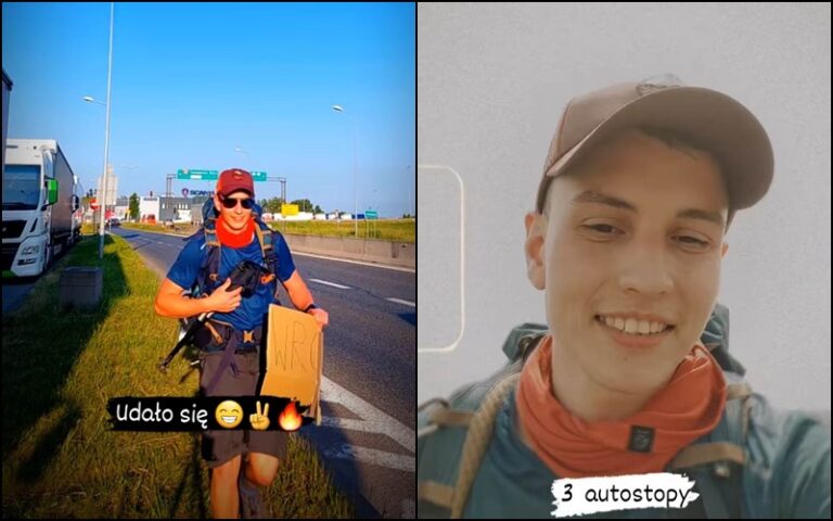 25-latek autostopem ruszył po Koronę Gór Polskich. Przyjacielem 15-kilogramowy plecak