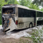 Krynica, pożar autobusu