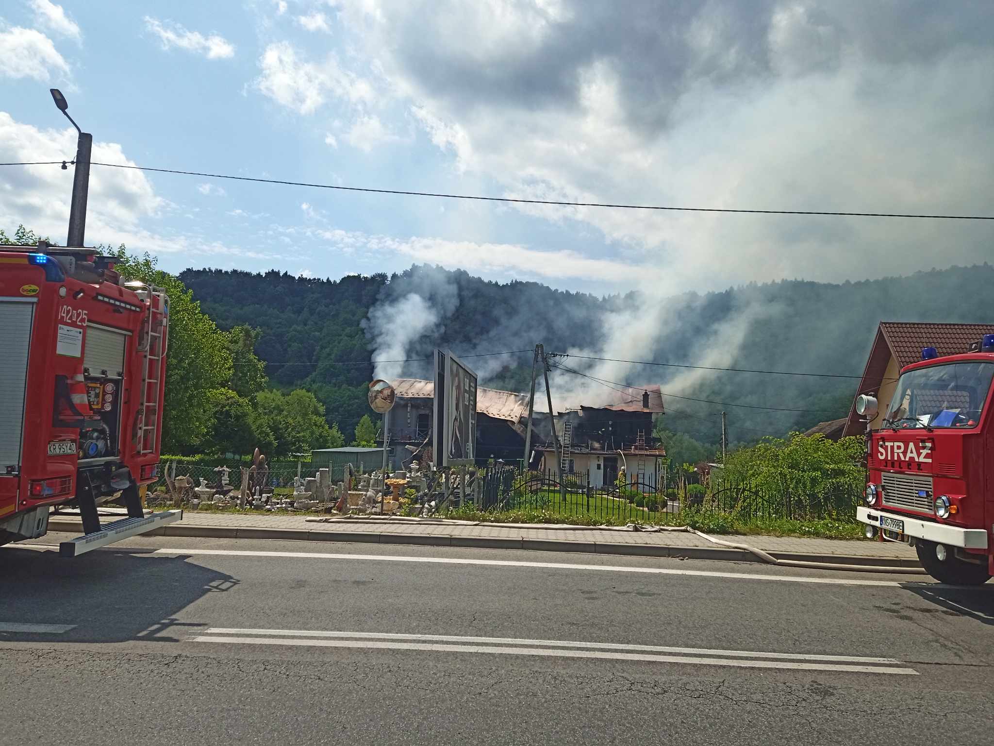 Pożar w Jazowsku
