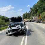 DK28, wypadek, zderzenie czołowe