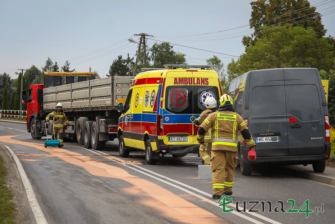 Łużna, kolizja karetki