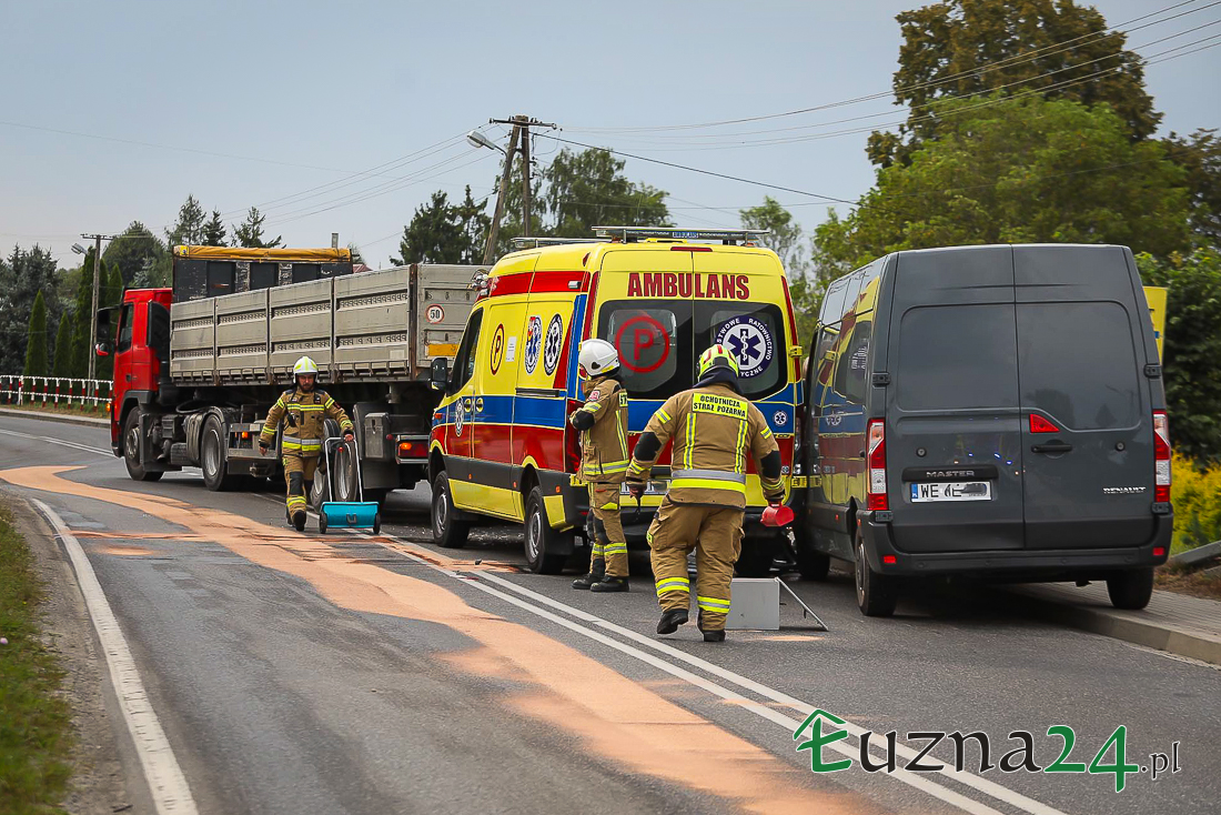 Łużna, kolizja karetki