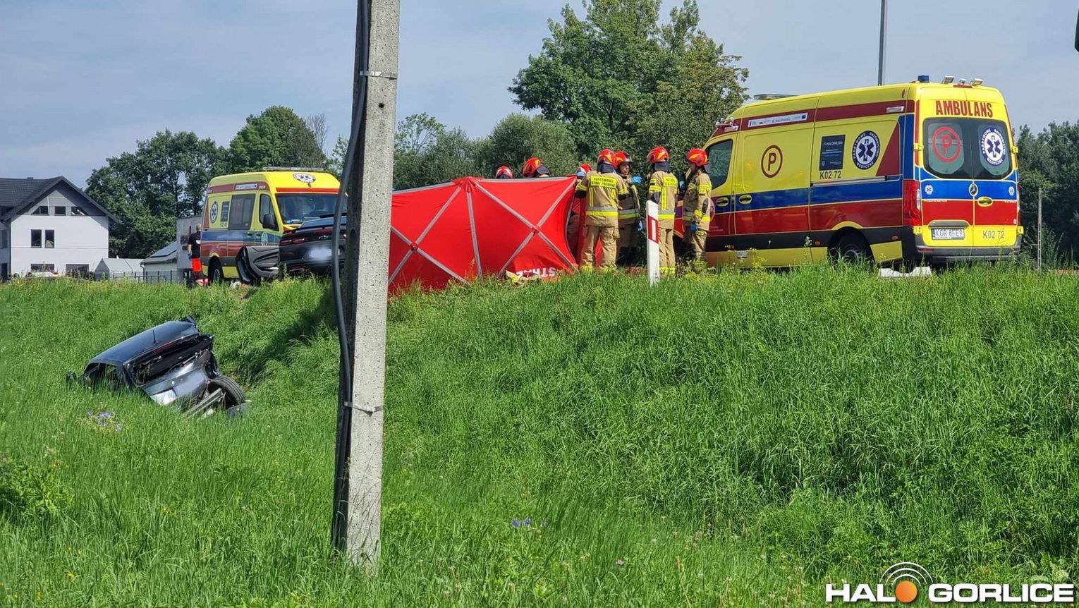 śmiertelny wypadek, Gorlice, DK28