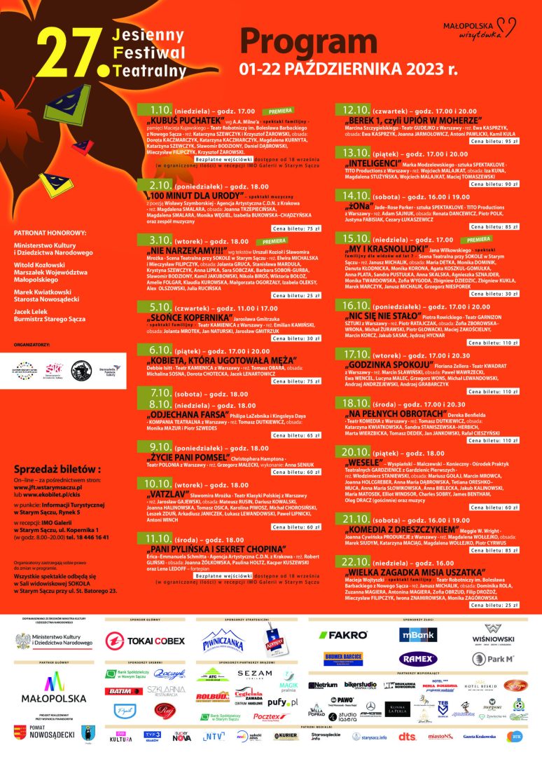 jesienny festiwal teatralny 2023