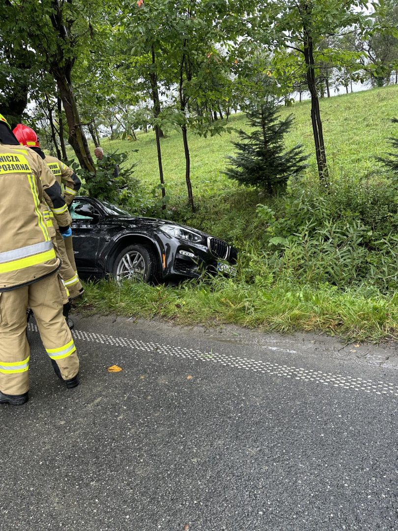 Siedlce, samochód wypadł z drogi