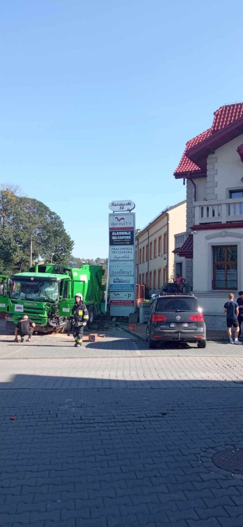 Grybów, śmieciarka