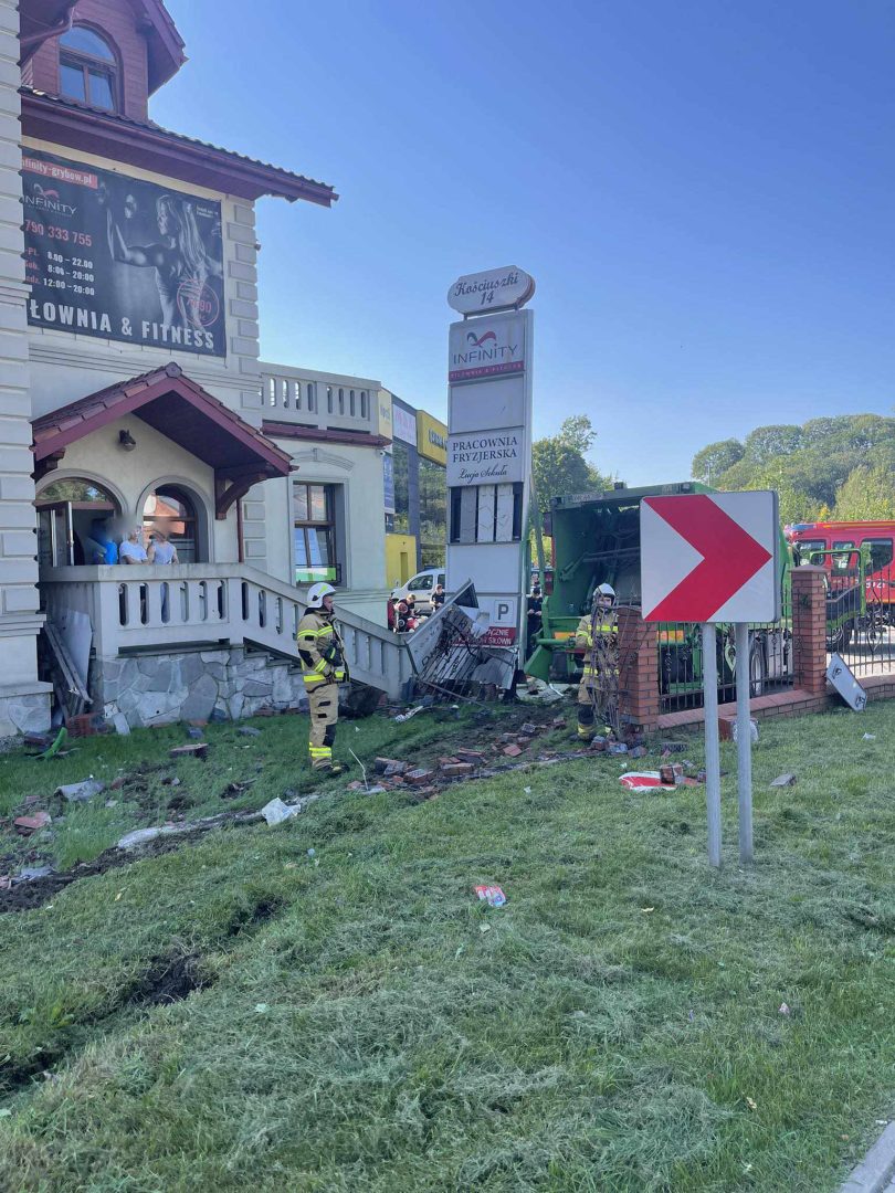 Grybów, śmieciarka