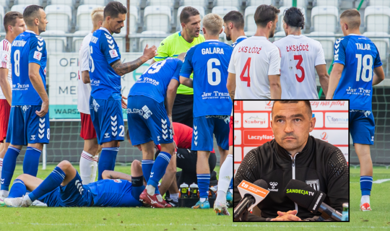 ŁKS II Łódź lepszy od Sandecji. Łukasz Surma: „Jestem rozgoryczony” [AUDIO + FOTO]
