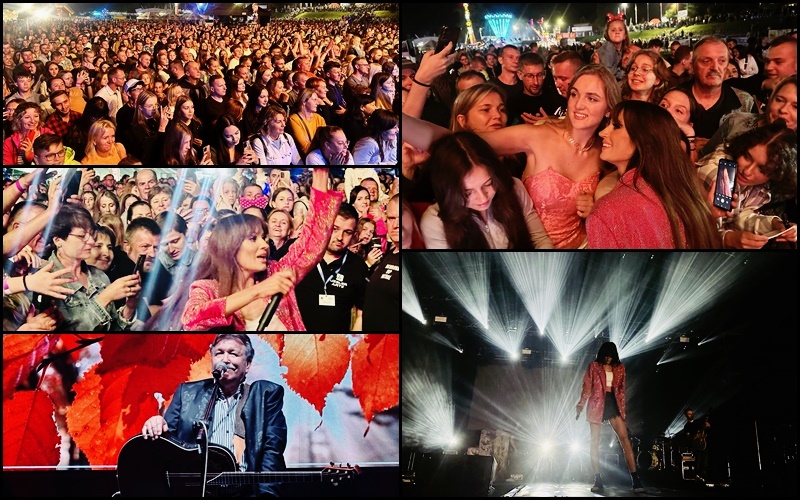 Jesień Grybowska 2023, Sylwia Grzeszczak, koncert Sylwii Grzeszczak w Grybowie, Grybów, Andrzej Rybiński, koncert Jesień Grybowska, drugi dzień, Sylwia Grzeszczak