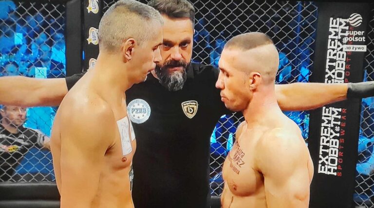 Rafał Dudek lepszy od Patryka Kocaja w K1 podczas gali Babilon MMA40 w Wieliczce [ZDJĘCIA]