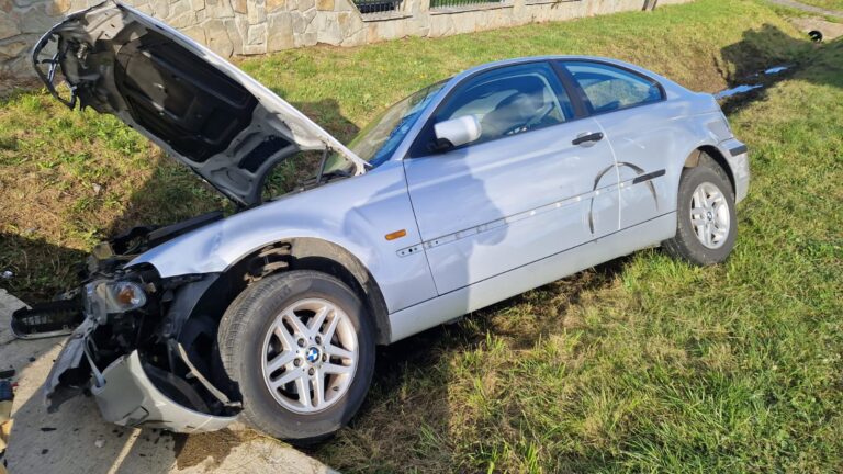 Trzycierz. BMW uderzyło w przepust, kiedy było wyprzedzane