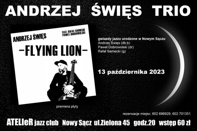Koncert zespołu FLYING LION już 13 października w Nowym Sączu!