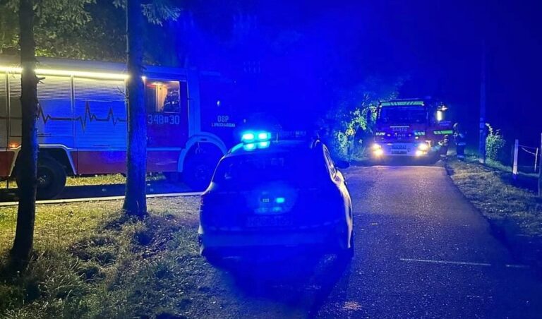 Bukowiec. Kobieta potrzebowała pomocy. Aby się do niej dostać, ratownicy musieli skorzystać z pomocy strażaków