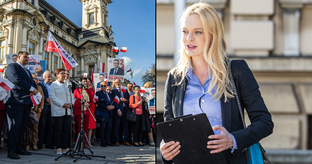 Elżbieta Ruchała, adwokat, Nowy Sącz, wybory, Koalicja Obywatelska, Beata Szydło, konferencja, Patryk Wicher, Arkadiusz Mularczyk