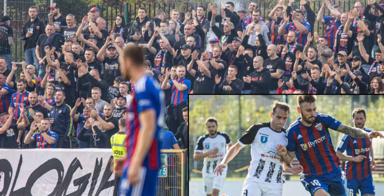 Grad kartek i bramek. Grająca w osłabieniu Sandecja pokonała Polonię Bytom [ZDJĘCIA]