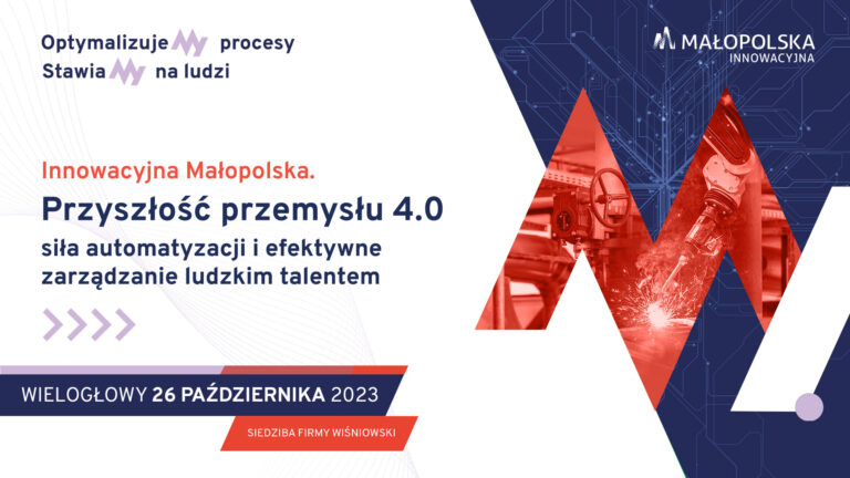 Innowacyjna Małopolska. Przyszłość przemysłu 4.0: siła automatyzacji i efektywne zarządzanie ludzkim talentem.