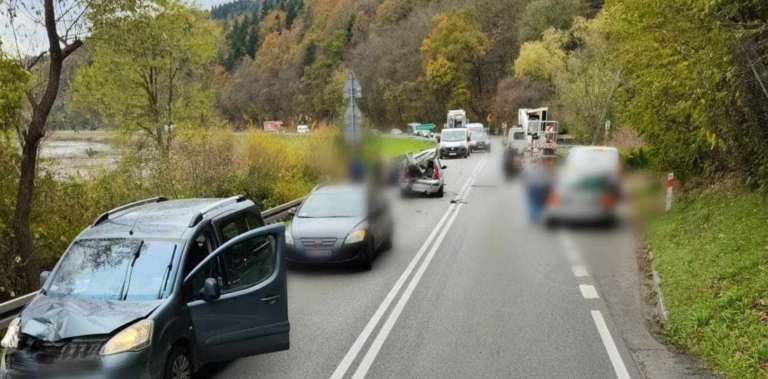 Trasa Nowy Sącz – Brzesko częściowo zablokowana już od blisko dwóch i pół godziny