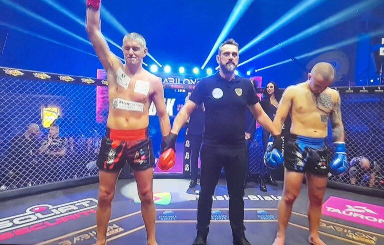 Babilon MMA 41. Sądecki wojownik Rafał Dudek znokautował Štepána Gubę [ZDJĘCIA]