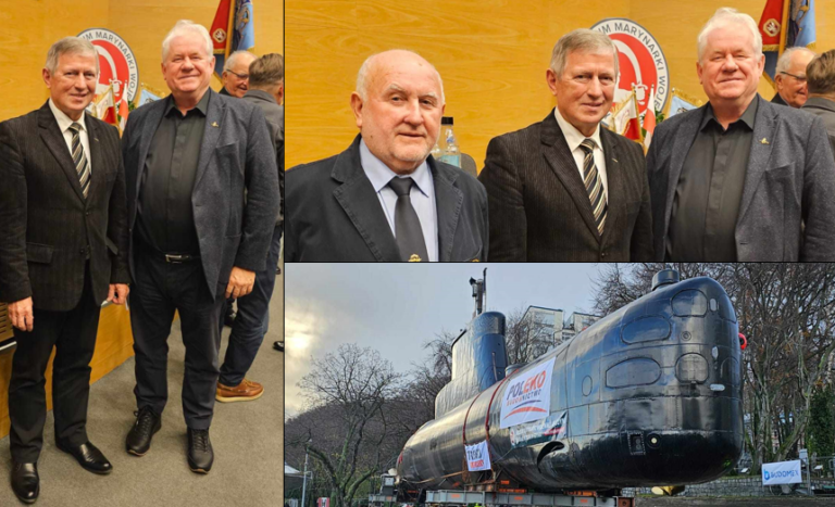 Józef Hojnor służył Polsce na morzu. Członkowie Bractwa Okrętów Podwodnych przywitali „Sokoła”