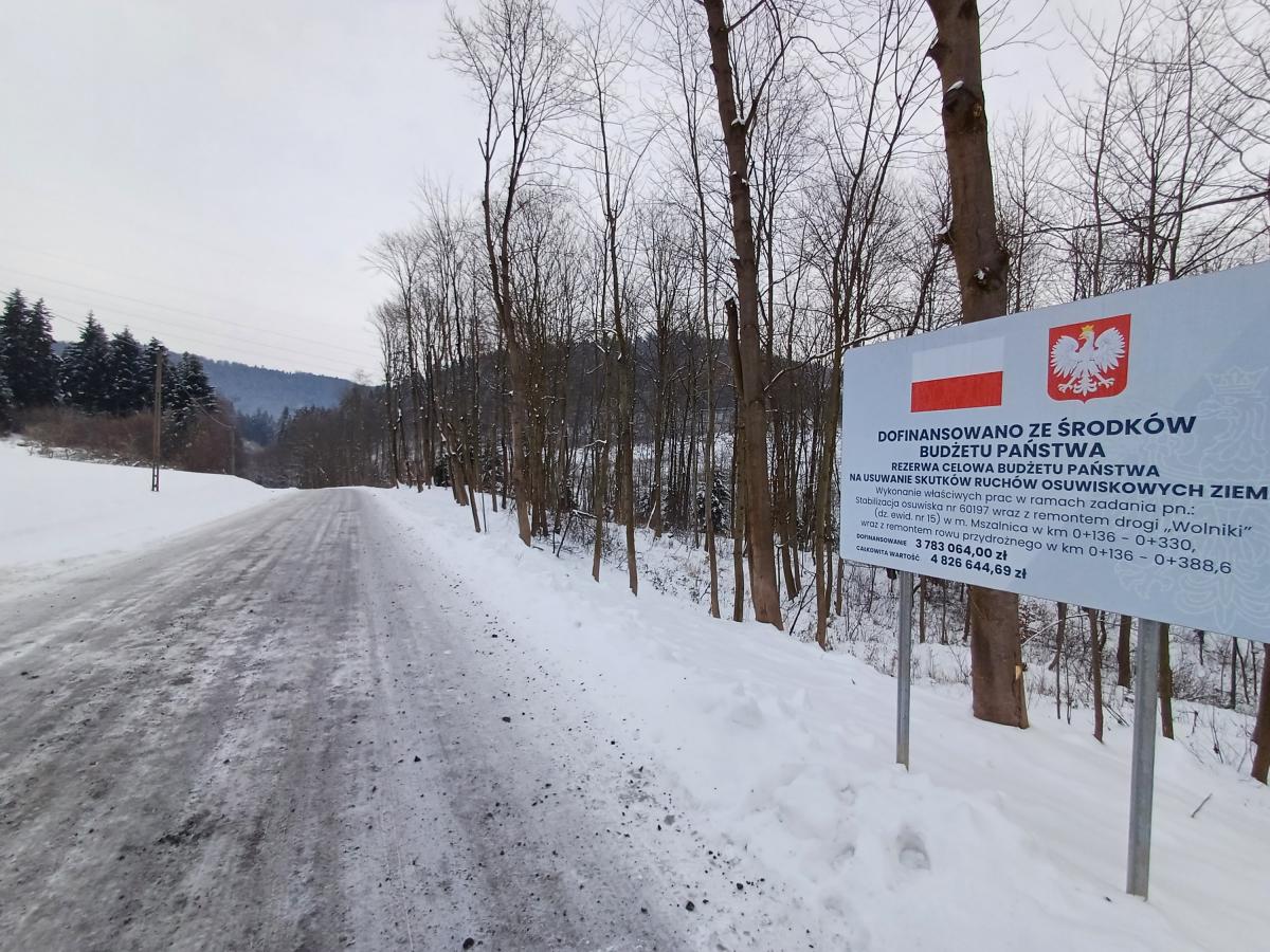 Mszalnica - stabilizacja osuwiska