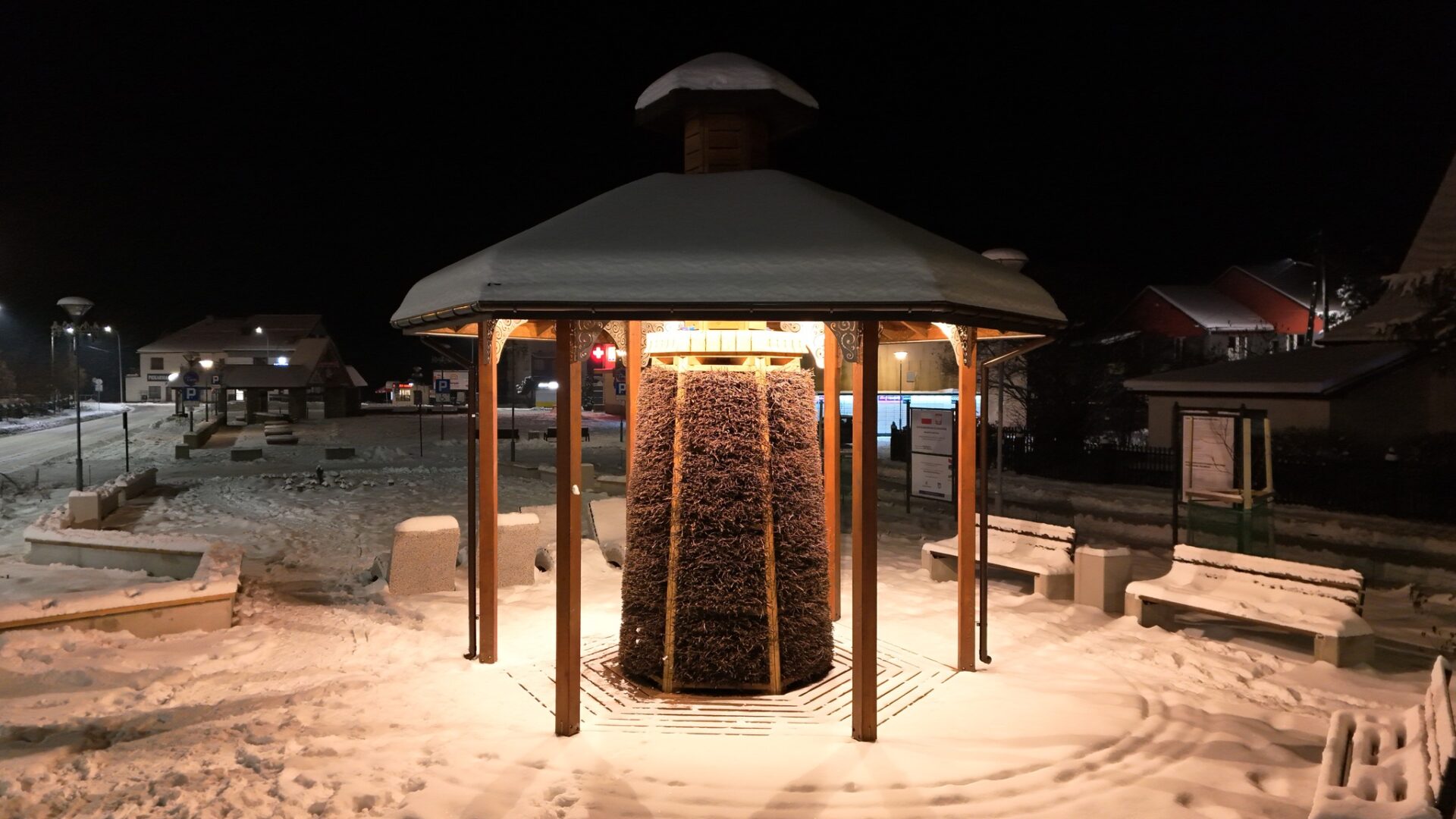 Łącko, skwerek