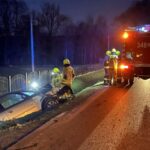 Siedlce, samochód wypadł z drogi