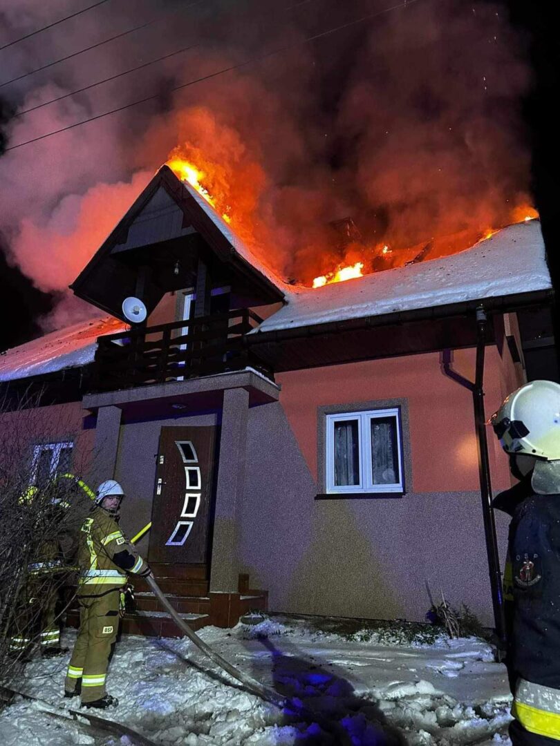 pożar domu Niecew