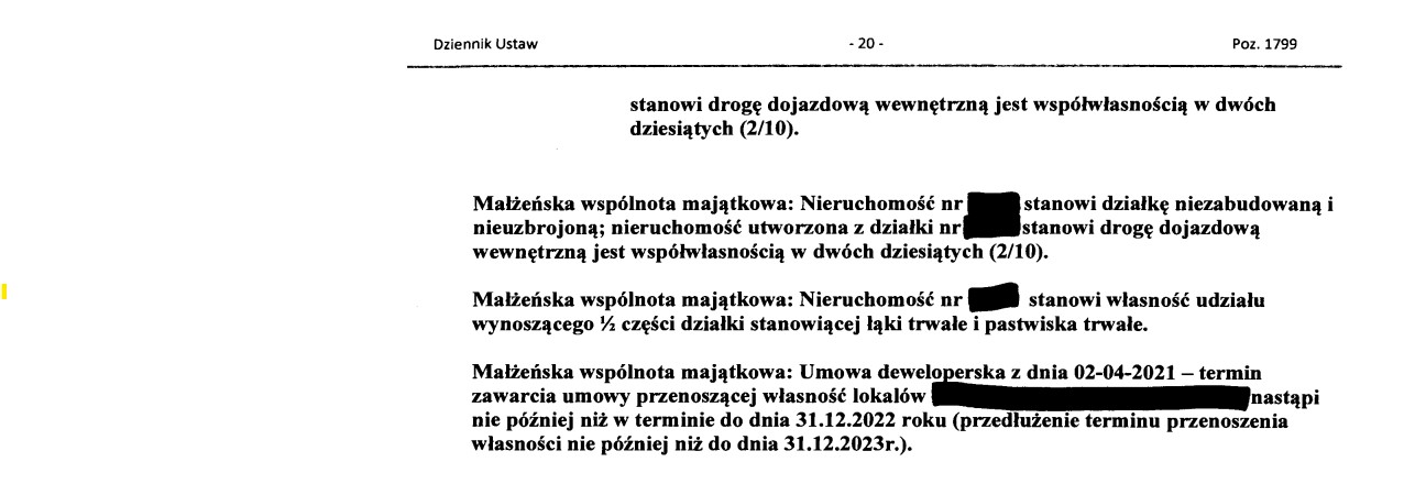 Patryk Wicher oświadczenie majątkowe
