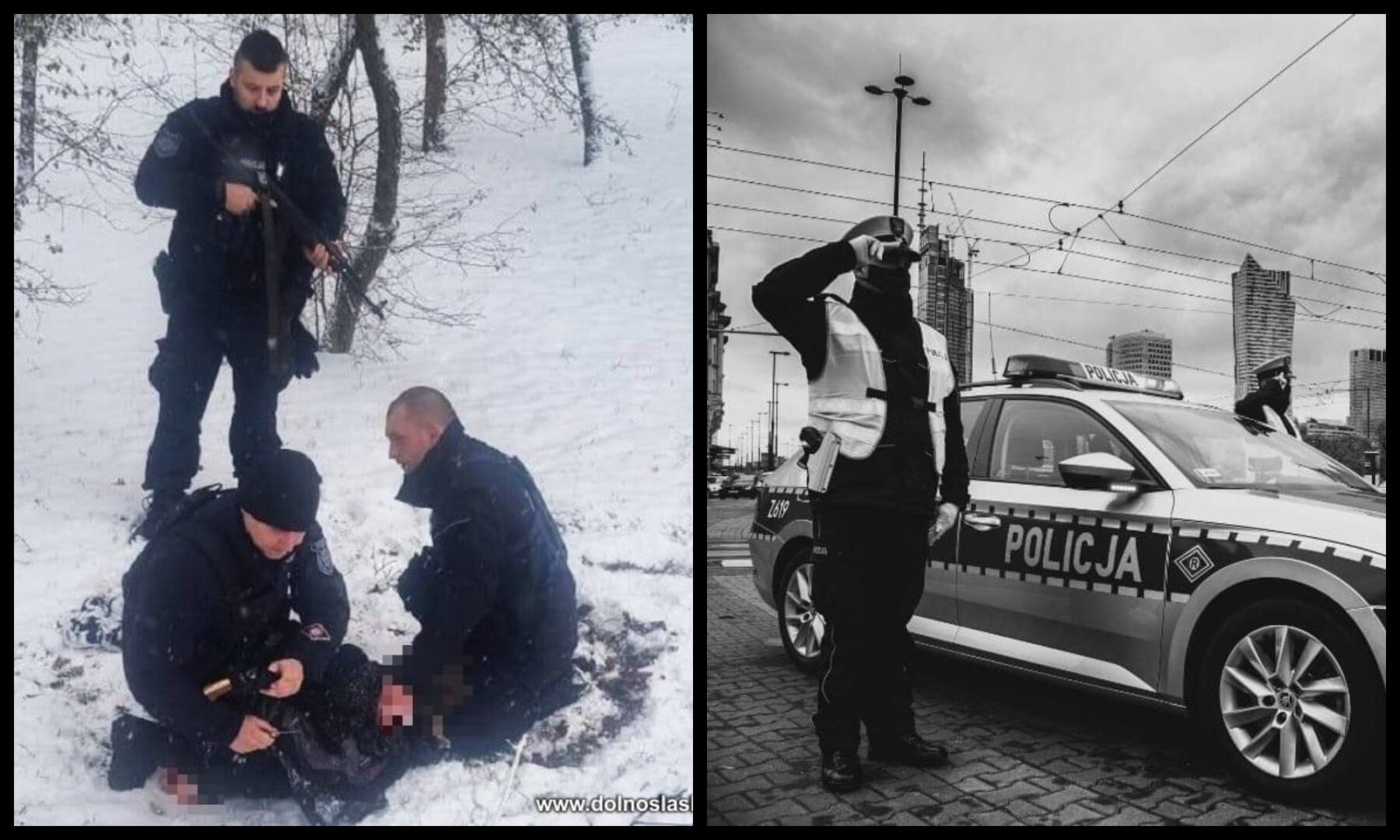 policja, zatrzymanie zabójcy policjantów