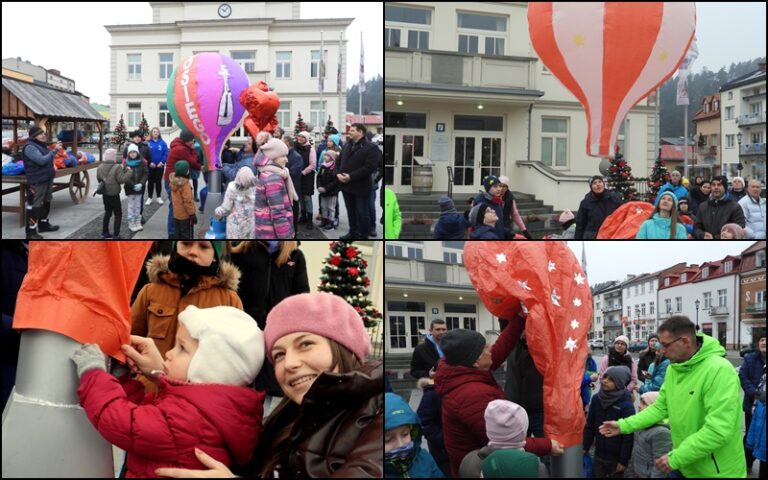 Muszyna. Tradycji stało się zadość. Stary rok pożegnali kolorowymi balonami